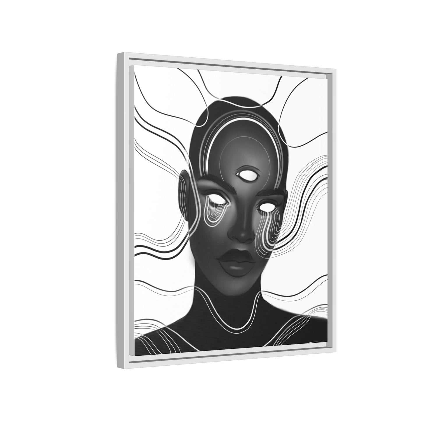 SISTER PAST Matte Canvas, Framed (Multi-color)