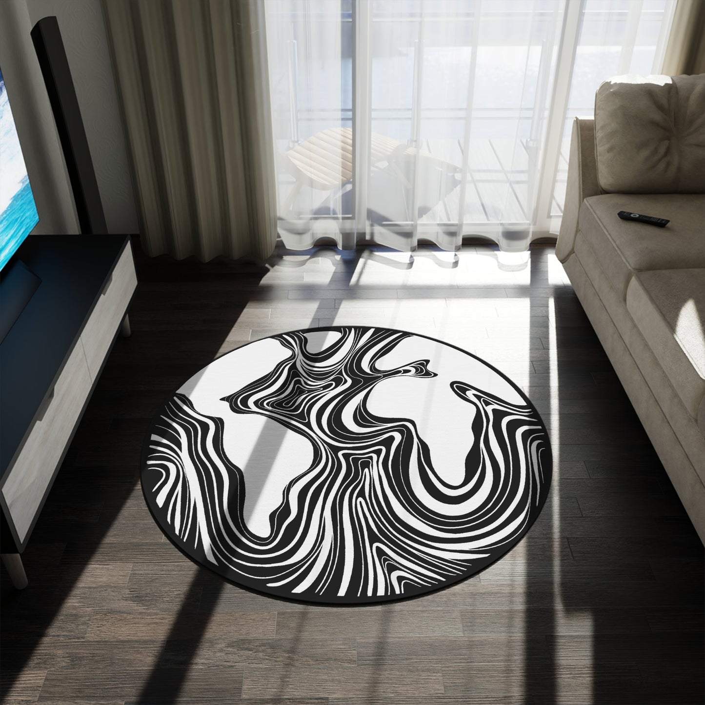 THE NEW WORLD Round Rug