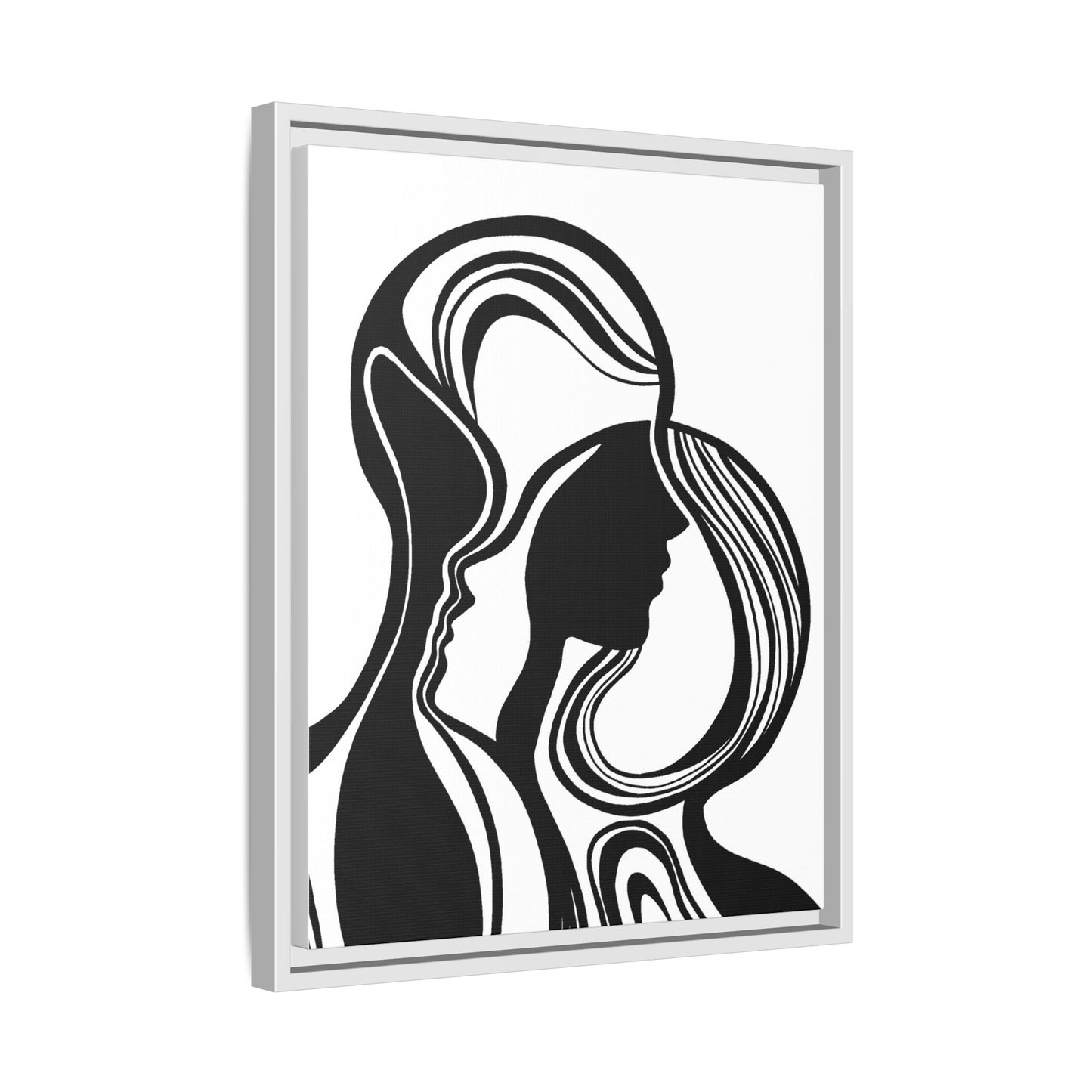 INTERTWINED Matte Canvas, Framed (Multi-color)