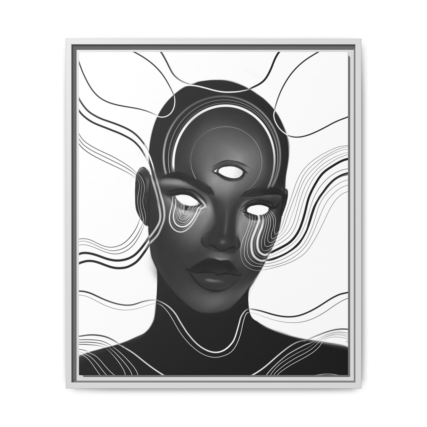 SISTER PAST Matte Canvas, Framed (Multi-color)
