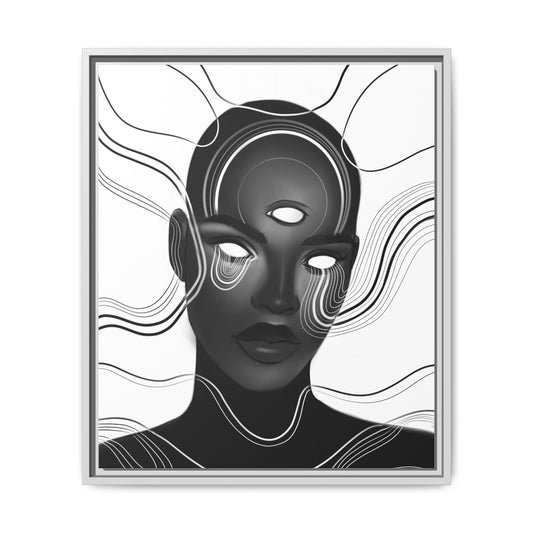 SISTER PAST Matte Canvas, Framed (Multi-color)