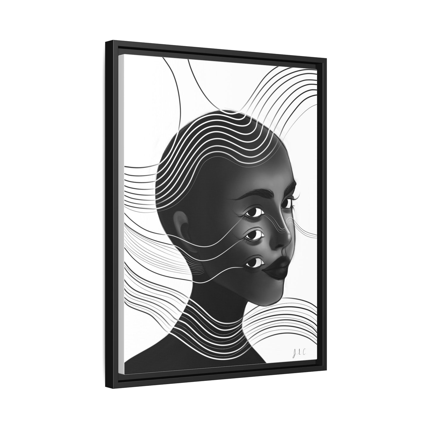 SISTER FUTURE Matte Canvas, Framed (Multi-color)