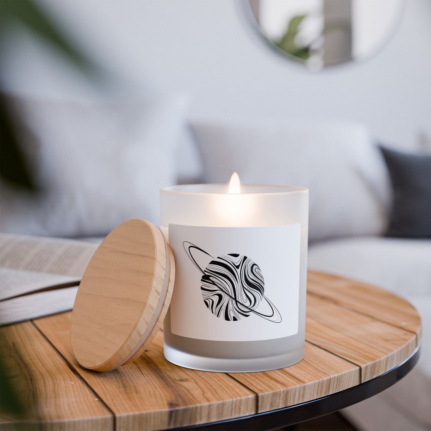 MY DREAMS > THE UNIVERSE Frosted Glass Candle, 11oz