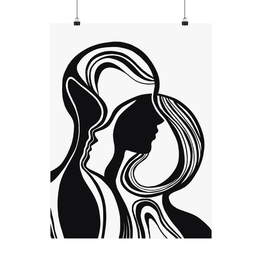 INTERTWINED Matte Vertical Posters
