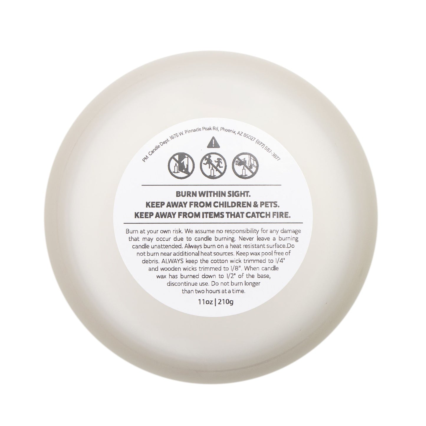 MY DREAMS > THE UNIVERSE Frosted Glass Candle, 11oz