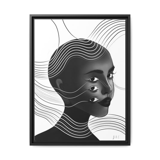 SISTER FUTURE Matte Canvas, Framed (Multi-color)